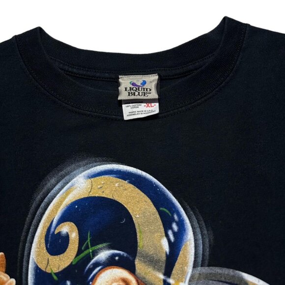 Y2K Saint Louis Rams Liquid Blue T-Shirt - Picture 4 of 4